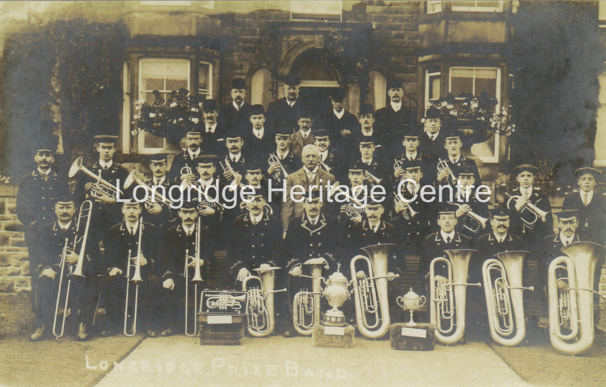 240A - Longridge Band - At Woodville with Broadhead Challenge Cup - 1910